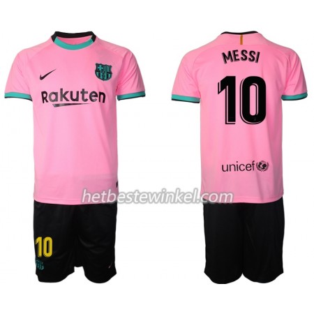 FC Barcelona Lionel Messi 10 Voetbaltenues Kind Third 2020/21 - SS (+ Korte broeken)